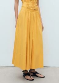 Long gathered skirt - Women MANGO USA at Mango